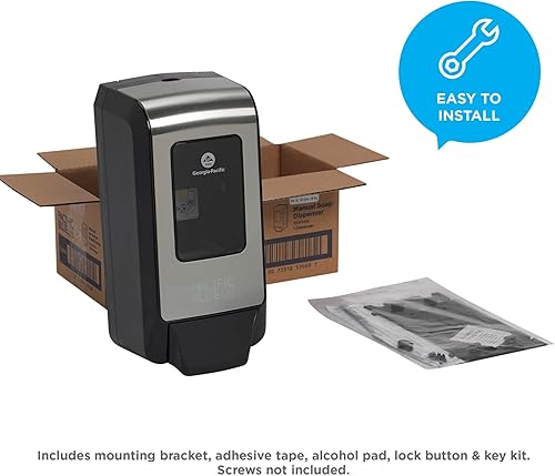 Miniatura 5 de GP PRO (Georgia-Pacific), dispensador manual de pared para jabón de manos espumoso y desinfectante de manos de GP PRO (Georgia-Pacific), acero