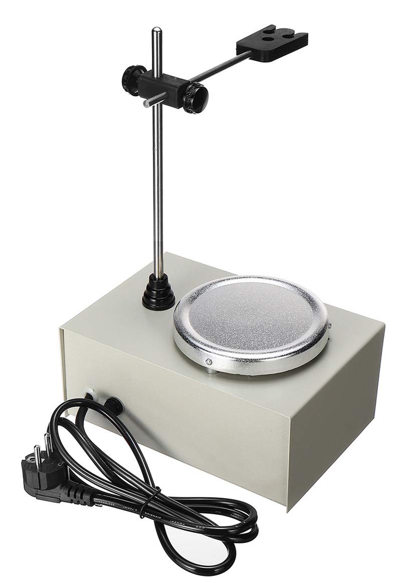 CGOLDENWALL Agitador magnético de laboratorio Placa de calentamiento de agitación magnética: 1000 ml Calefacción/potencia Doble control mezclador magnético con ajuste de temperatura/velocidad