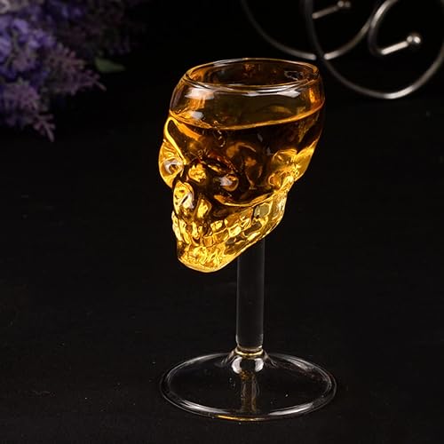 Miniatura 5 de Skull Goblet Skull Glass Wine Glass Transparent Wine Glass Skull Red Wine Sober Glass Suitable for Beer Champagne Tasting Dining Bar Decoration