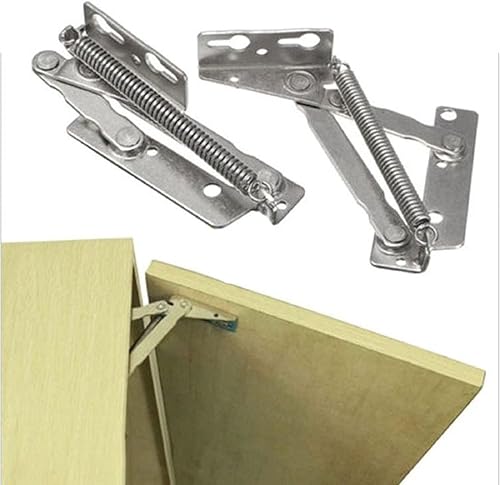 Miniatura 4 de MIAO JIN 4 bisagras de tijera de 80 grados, bisagras de bandeja para fregadero de cocina, cajón frontal, organizador plegable para sofá o baño,