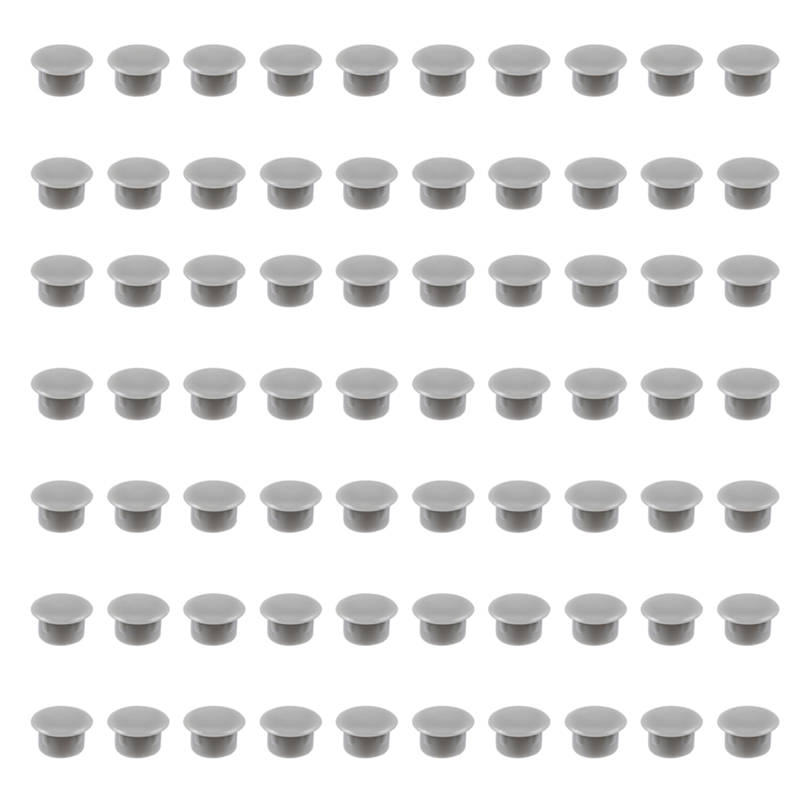Tapones para muebles grises de plástico con 300 unidades para cubrir orificios de armarios