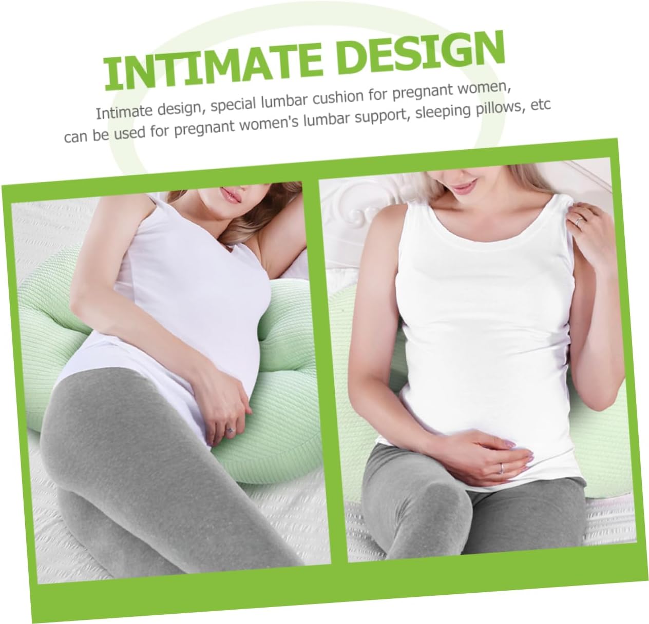 Garneck Maternity Pillow U-Shaped Pregnancy Pillow Abdominal Support Waist Cushion
