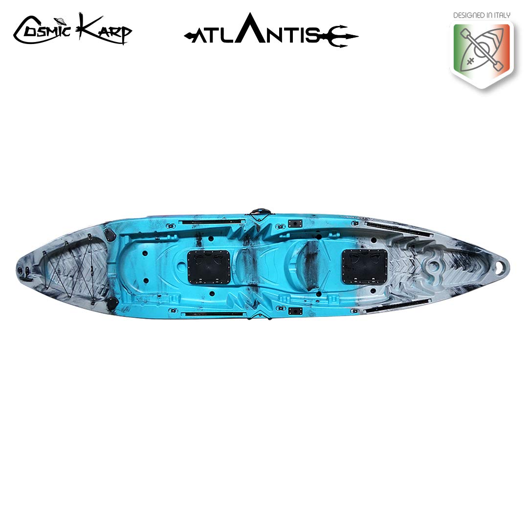 Atlantis Kayak-Canoa Cosmic KARP 390 cm Azzurro/Grigio - 2 Gavoni - 2 Seggiolini - 2 Pagaie