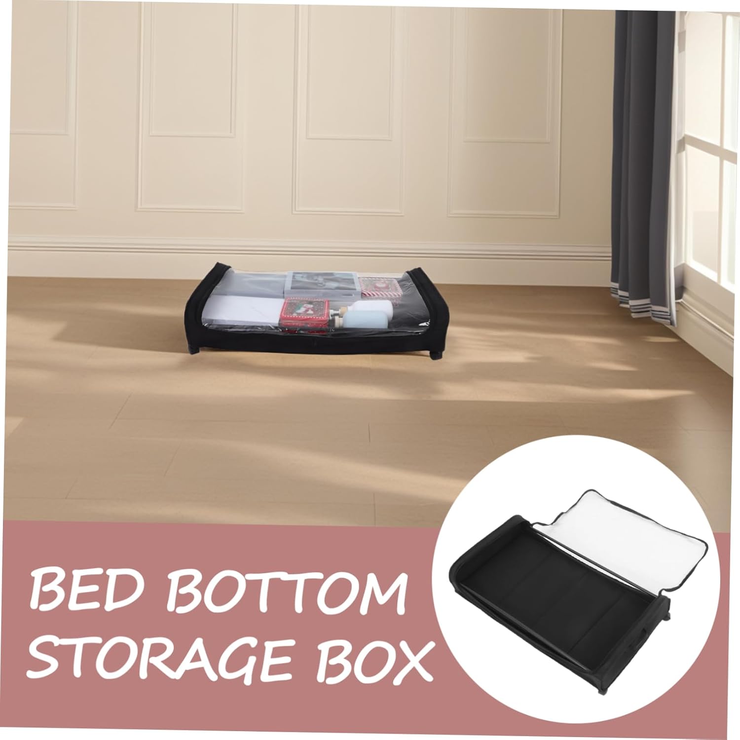 Luxshiny under Bed Storage Container with Wheels Multi-functional Organizer for Clothes and Shoes Ample Capacity Storage Box for and Home Organization