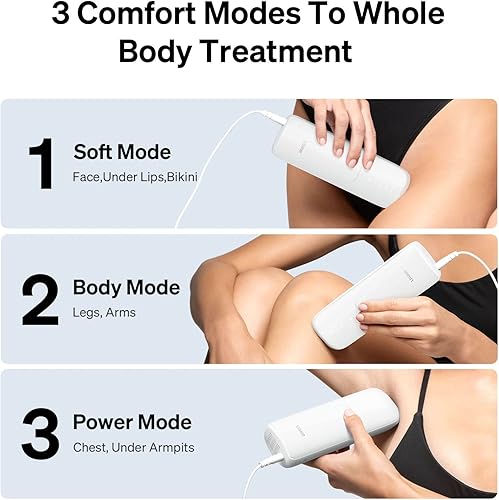 Miniatura 3 de Ulike Depilación láser para mujeres y hombres, depilación Air 3 IPL con sistema de refrigeración de hielo de zafiro para resultados indoloros y