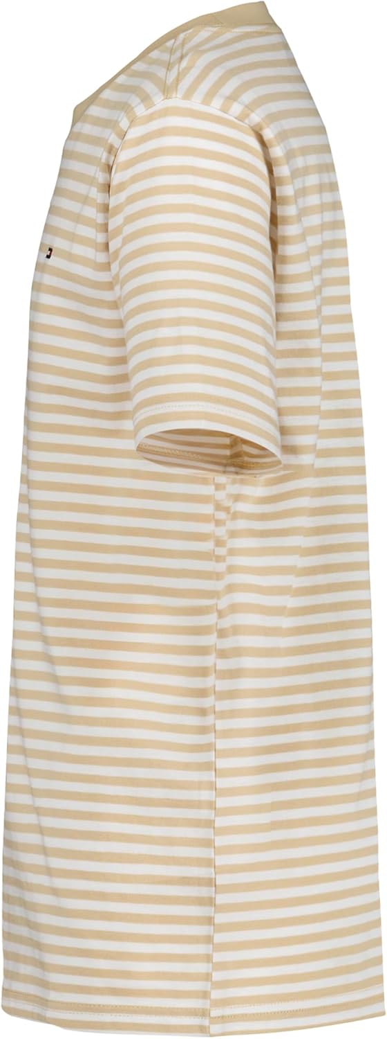 Tommy Hilfiger Boys Short Sleeve Striped Crew Neck T-Shirt, Soft, Comfortable, Relaxed Fit - Image 2