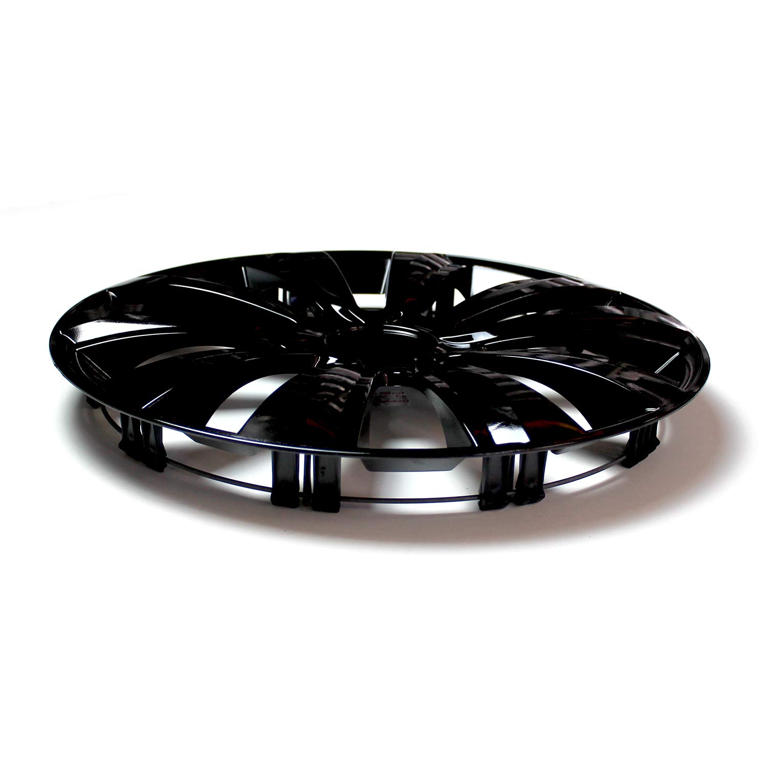 Set 4 Copricerchi 16" Pollici Borchie Nero Coprimozzo Modello DELTAB