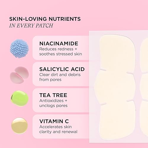 Miniatura 3 de ZitSticka Tiras de nariz hidrocoloides  Paquete de 8 tiras clarificantes de poros e manchas para nariz GOO GETTER  Minimiza la apariencia del acné y