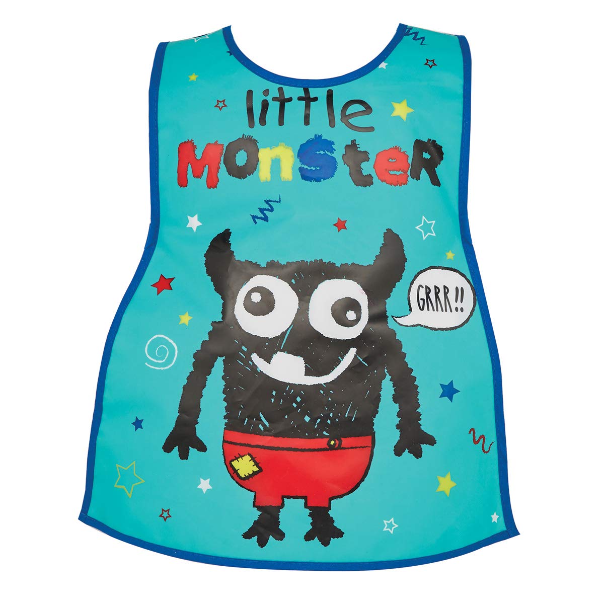 Cooksmart Multicolour Kids British Designed Peva Kid Apron | Aprons For Cooking, Arts & Crafts Or Other Hobbies | Childrens Aprons For Baking, Cooking, Cleaning Or Arts & Crafts - Little Monster