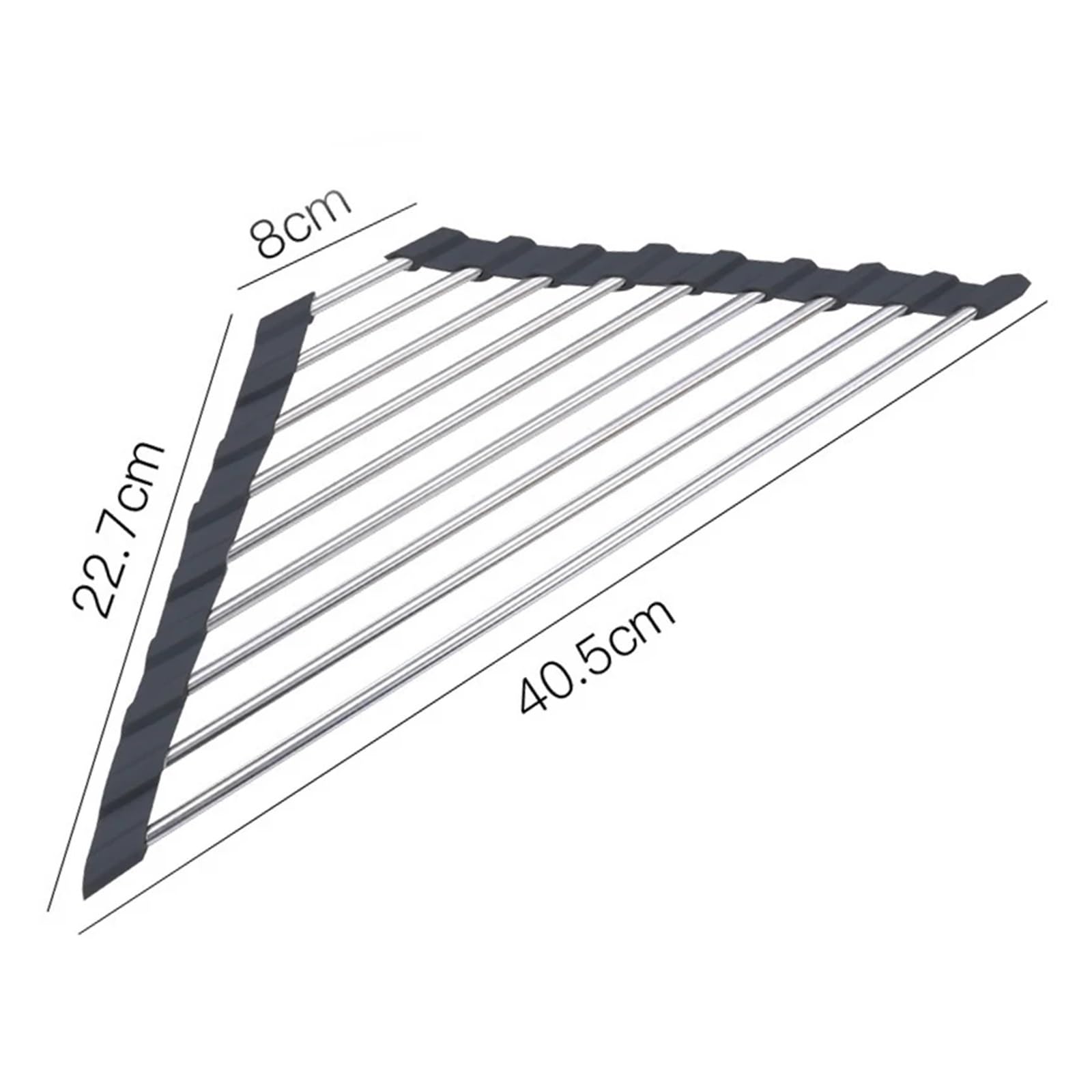 Escurridor for Fregadero, Rejilla for escurrir for, escurridor Enrollable, Estante for secar Platos sobre el, for Accesorios de Cocina para Cocina(Black)