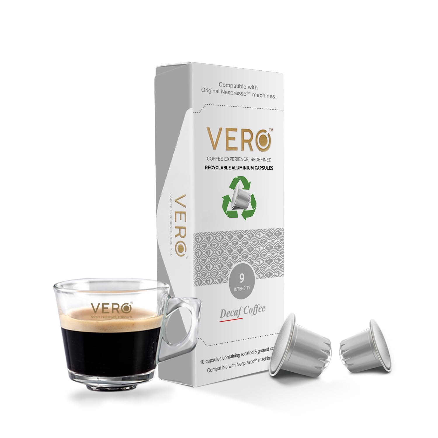 VERO Decaf Coffee Capsules, Natural Mountain Water Decaf Method, Original Nespresso Compatible, Dark Roast (3) (B0824N172M) Amazon Price History, Amazon Price Tracker
