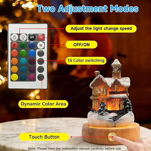 Miniatura 4 de Luz nocturna para Navidad, pequeñas lámparas de mesa decorativas con control remoto, regalo para niños y niñas adolescentes, dormitorio, sala de