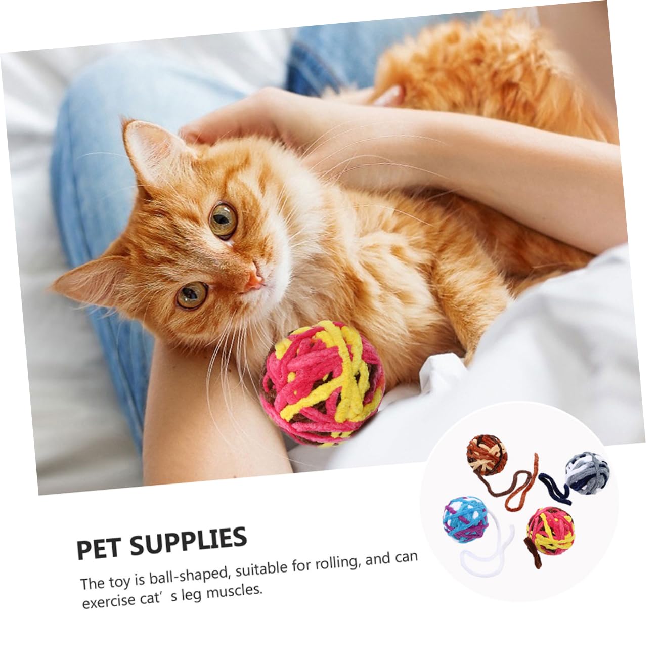 Beaupretty 10pièces Jouets Pelote pour Chats avec Cloches Jouets Interactifs De Mâcher pour Chats Et Chatons pour Éveiller Et Amuser Vos Animaux De Compagnie