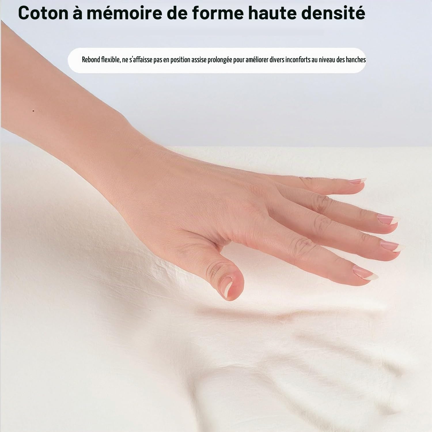 Coussin D'assise Orthopédique avec Soutien Lombaire,Coussin Ergonomique de Siège en Mousse Mémoire de Forme de L pour la Maison,la Voiture,Les Fauteuils Roulants et Les