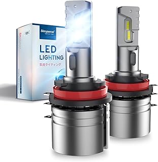 Sinoparcel H15 High Beam LED Headlight Bulb with Daytime Runing Light(DRL) - Super Bright Cool White 6500K - Plug and Play Halogen Replacement Conversion Kits - Pack of 2