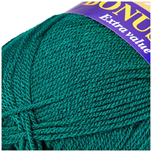 Hayfield Bonus DK Double Knitting, Bottle Green (839), 100g by Sirdar (Pack of 2), 100 g (Pack of 2) - Image 2
