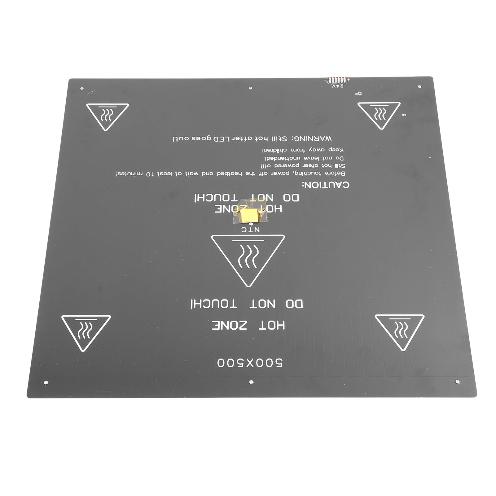 Garosa Cama Caliente para Impresora 3D, Aleación de Aluminio, Calentamiento Eficiente, Salida de Energía Estable, para Configuración de Impresión 3D