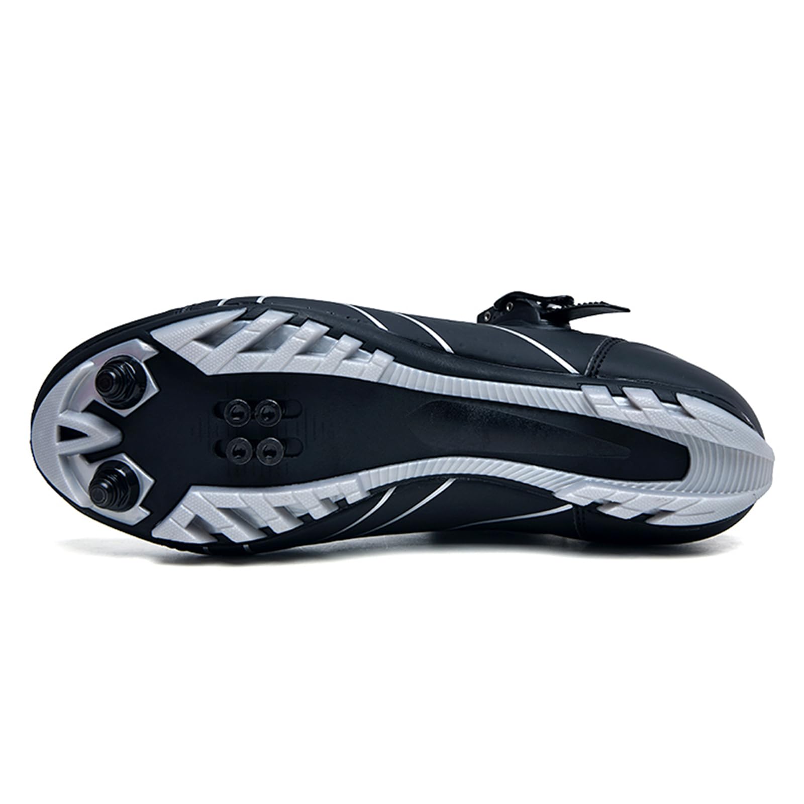 Herren MTB Cycling -Schuhe Mountainbikeschuhe kompatibel mit 2-Bolzen-SPD-Stollen Innen im Freien Fahrradschuhe mit schneller Schnalle