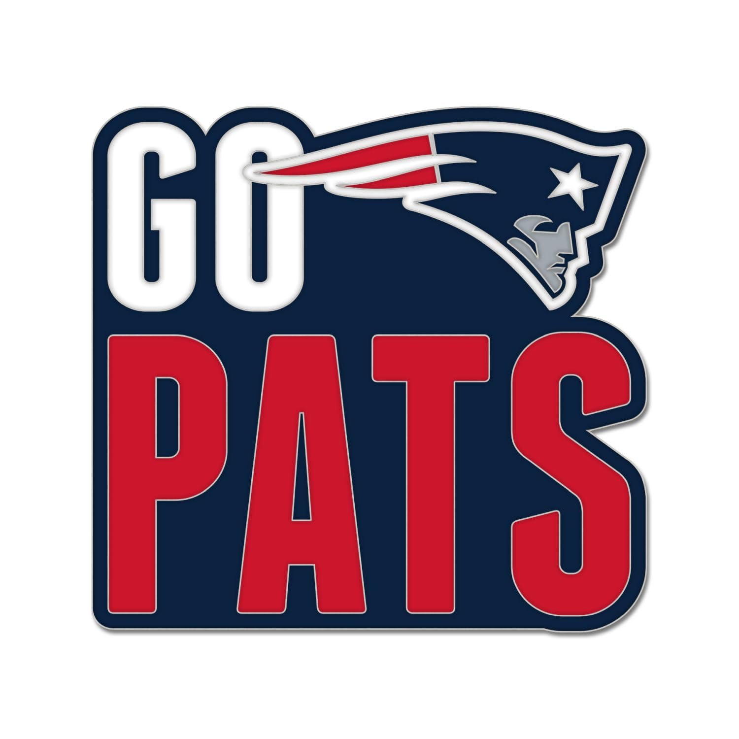 NFL New England Patriots SLOGAN Caps PIN Bijoux