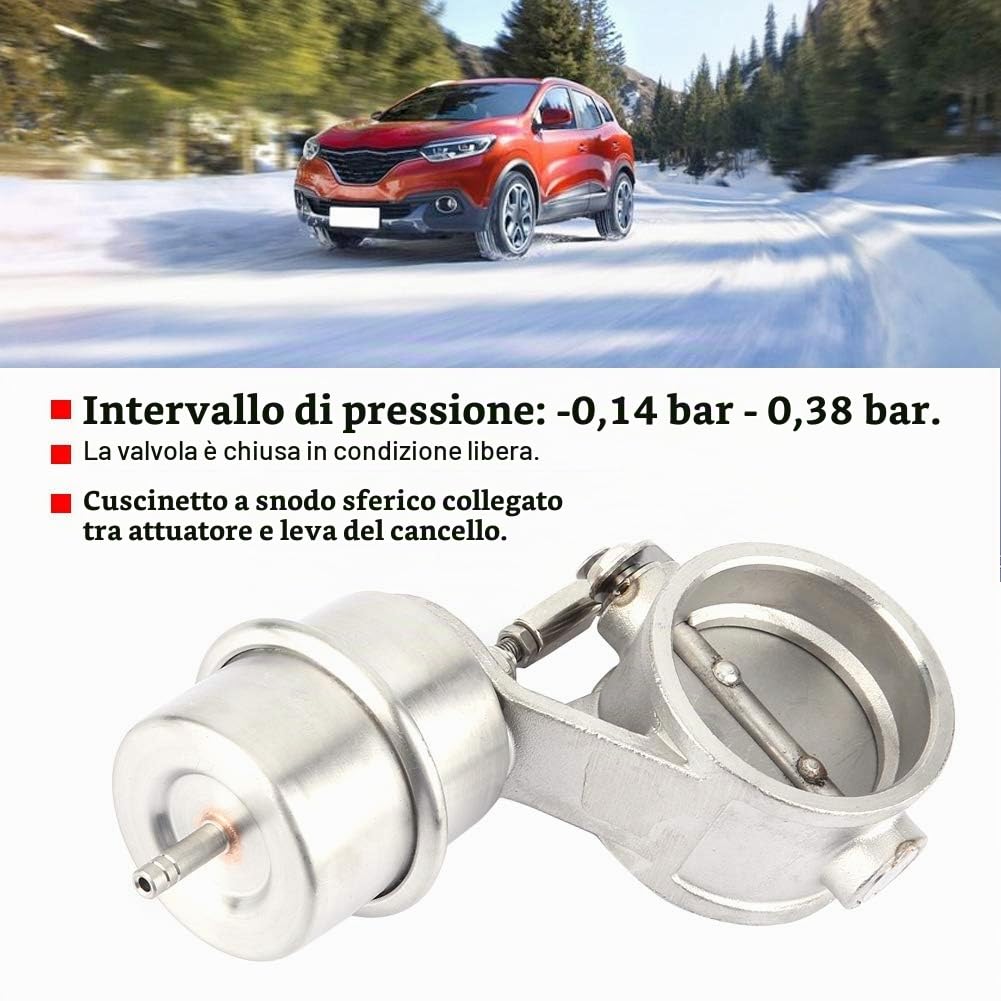 Valvola Di Scarico 51Mm - Exhaust Valve System Adatto Per Valvola Di Controllo Scarico Auto Boost Aspiratore Attivato A Vuoto Suono Variabile Per Auto Sportive Valvole Di Scarico Motore