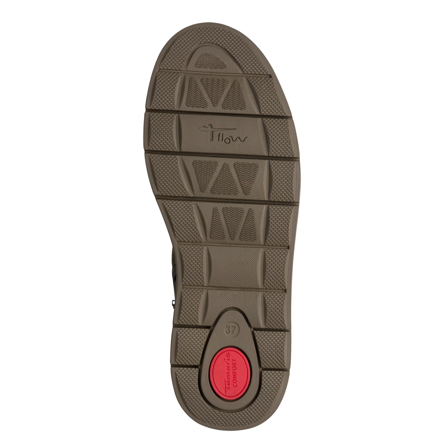 Tamaris Damen WIDE FIT Stiefelette aus Leder Keilabsatz, Olive Suede, 41 – Ansicht 6
