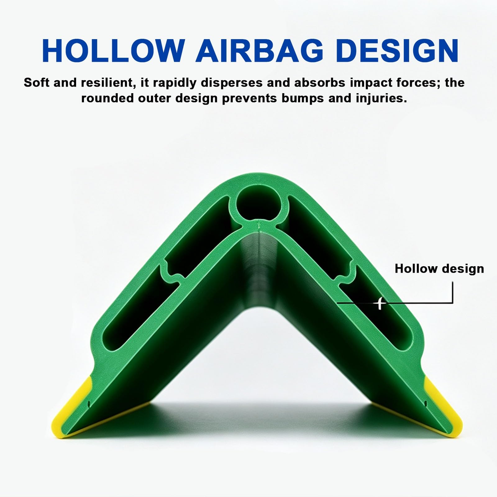 Paraspigoli Angolari Muro, in PVC Morbido, Autoadesiva, Para Spigoli | Para Spigoli per Mobili, Struttura a Camera D'aria, per Protezione e Decorazione delle Pareti(Yellow,120cm/47in)