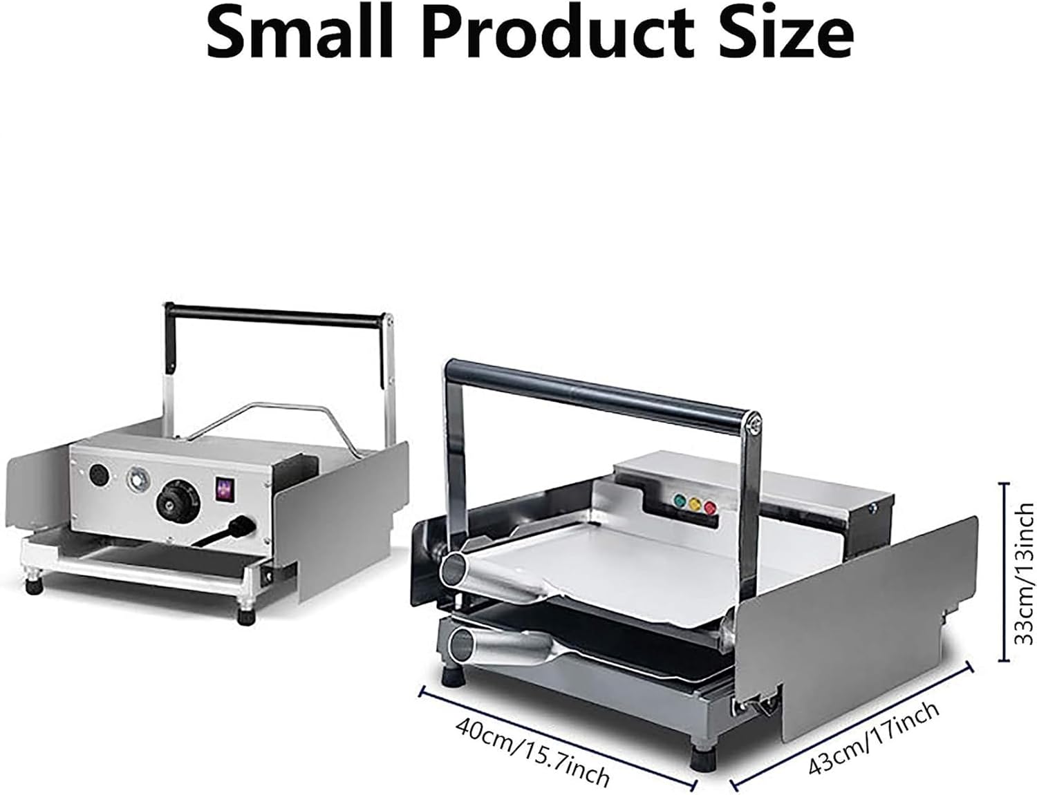 Automatic Hamburger Toaster, Electric Hamburger Bun Heat-Up Machine Commercial Double Layer Hamburger Bun Fully Automatic Heating Machine Bread Machine (Size : Small)