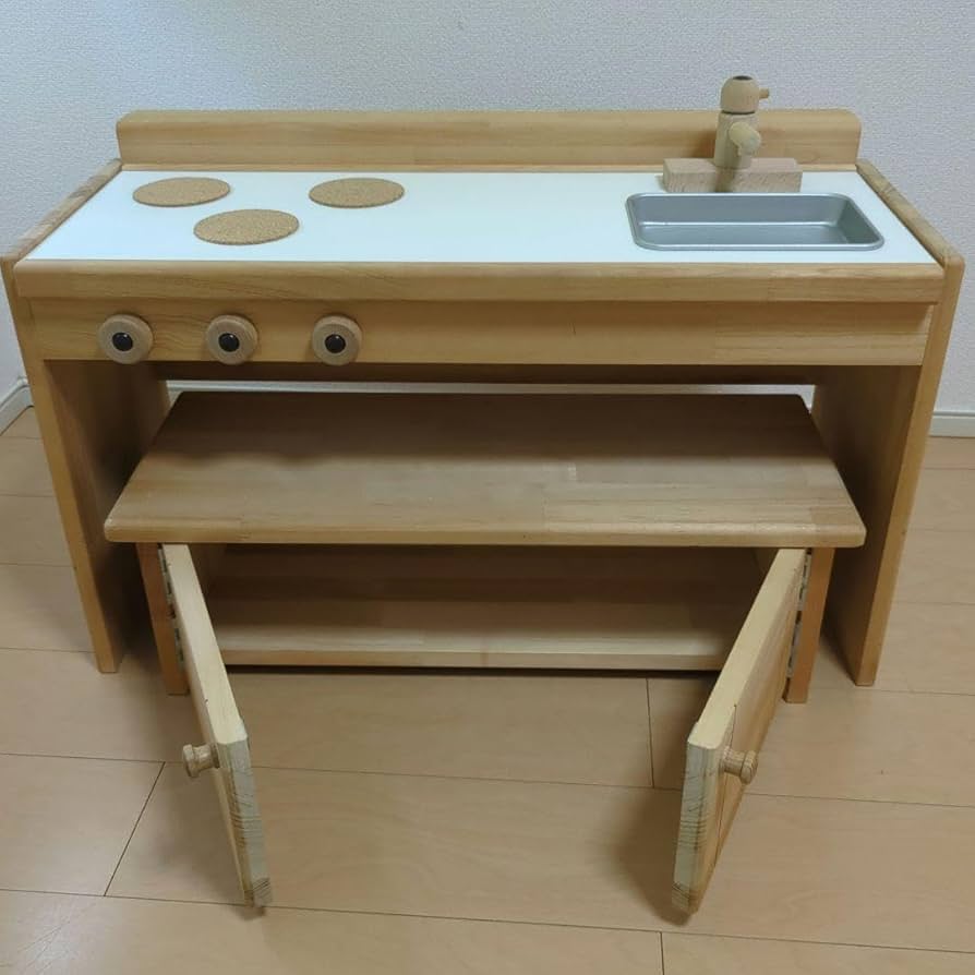 Amazon | pap&mam 2way おままごとキッチン デスク | セット | おもちゃ