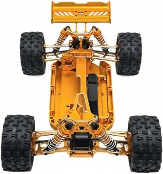 1/12 Scale RC Car Chassis Easy Installation 1/12 Scale RC Chassis Frame Lowers Center of Weight Metal Terrain Vehicle Frame for Hobbyists, Gold