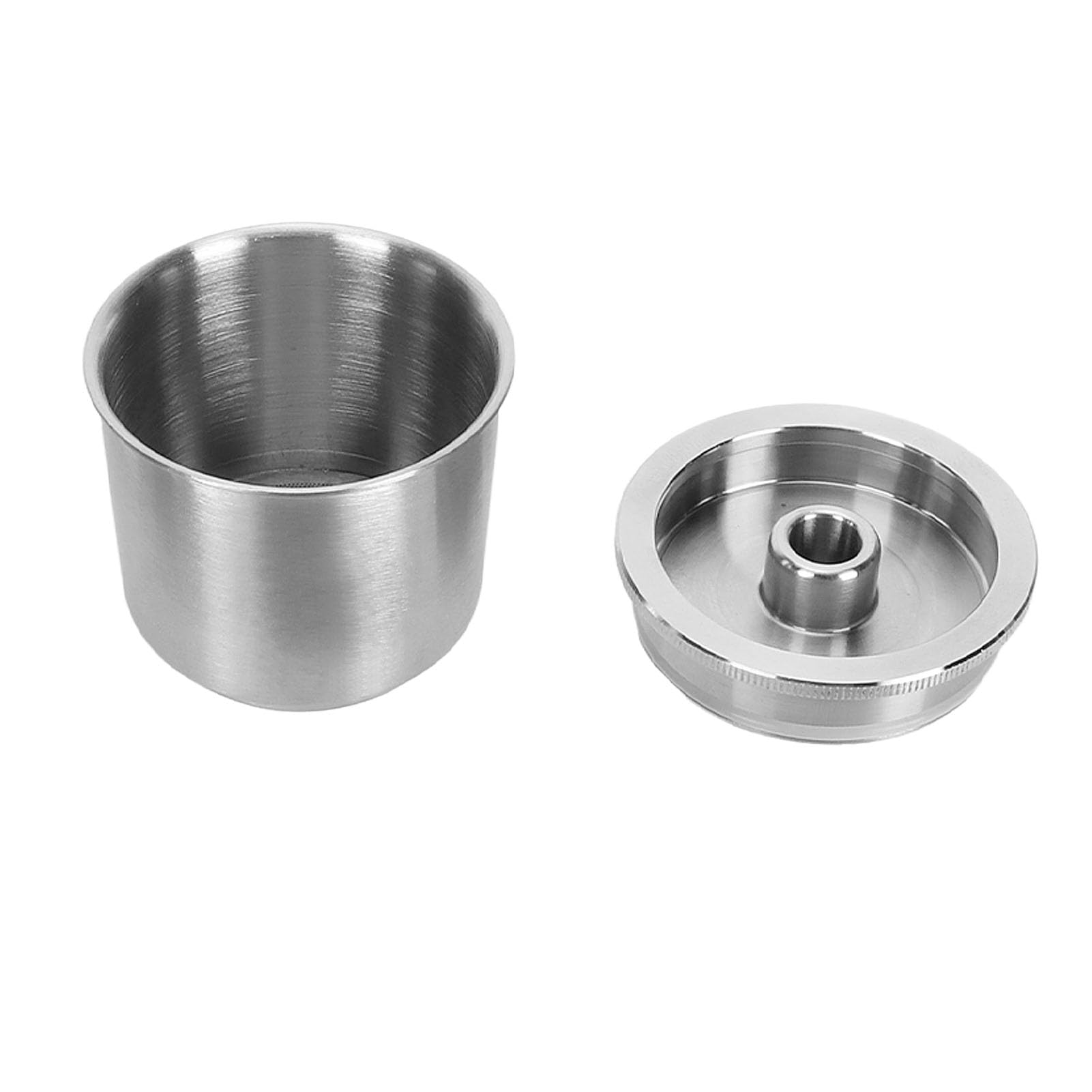 Cocoarm Cápsula de café Recargable Cápsula de café Reutilizable de Acero Inoxidable con Cubierta de Silicona Diseño Liviano Fácil de Limpiar para Uso en la Biblioteca Escolar de la Oficina en Casa