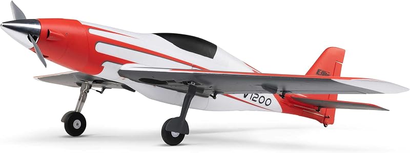E-flite RC Airplane V1200 1.2m BNF Basic (Transmitter, Battery and Charger Not Included) with AS3X+ and Safe Select, EFL120050