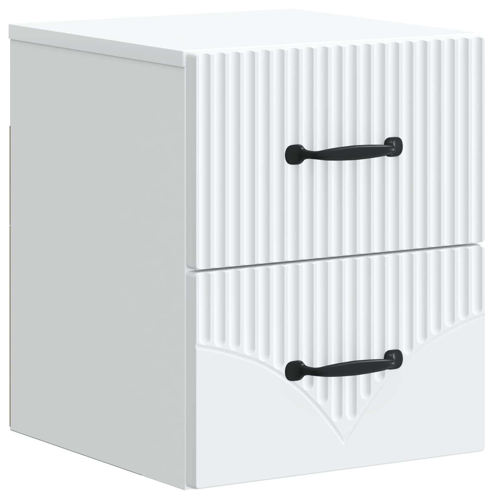 Mueble de noche blanco 34,5 x 33 x 40 cm con 2 cajones