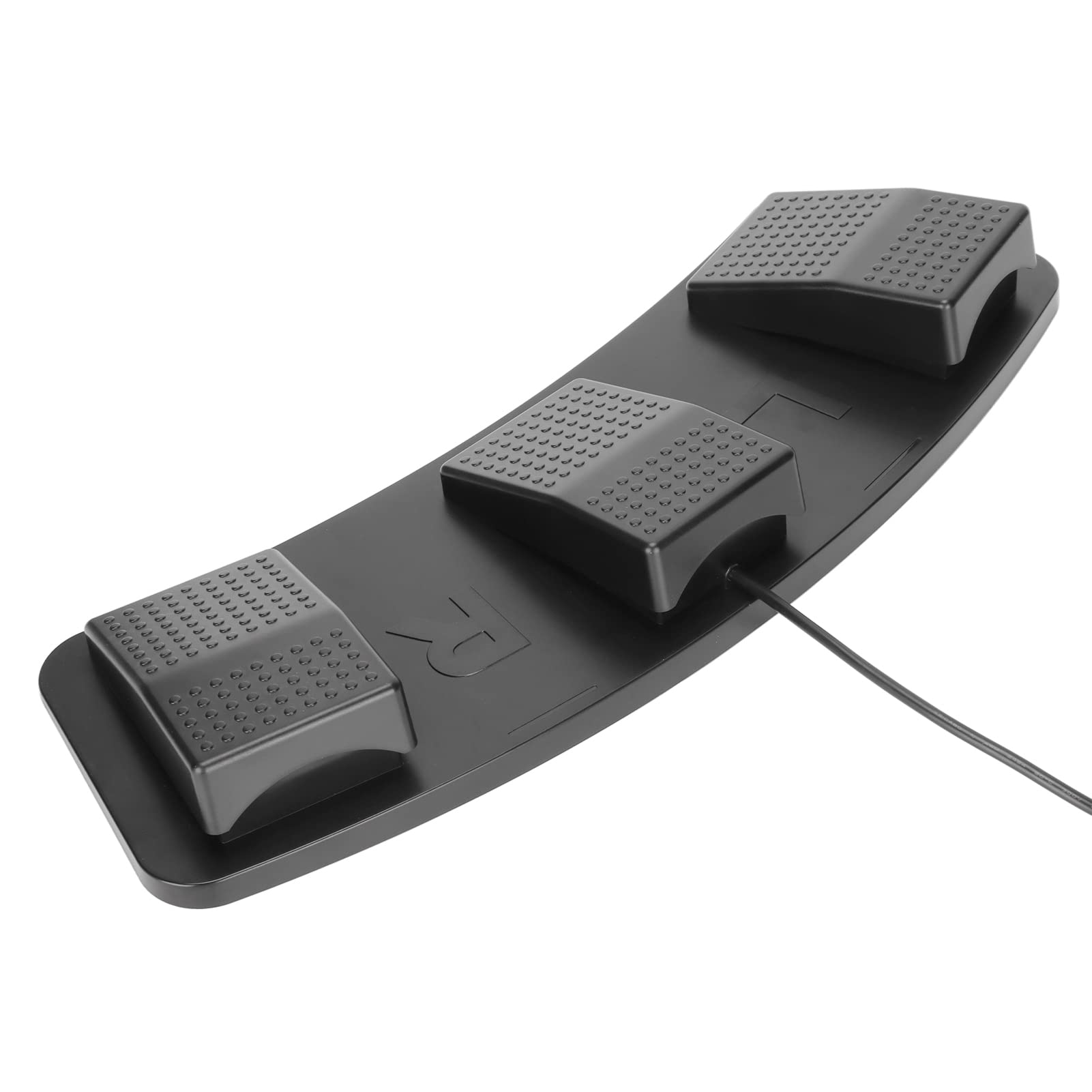 Pedal de Interruptor Triple USB, Conexión por Cable Personalizable para Fotomatón y Transcripción, Interruptor Mecánico Duradero