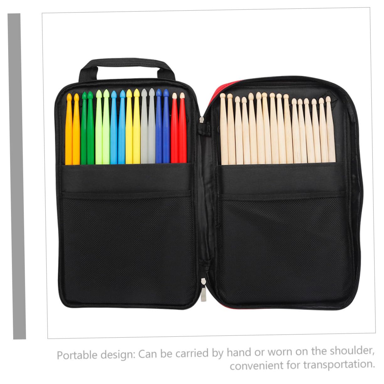 TOYANDONA Per Bacchette Batteria Oxford Bacchette e Mallets Organizer Musicisti Per Pratiche e Concerti