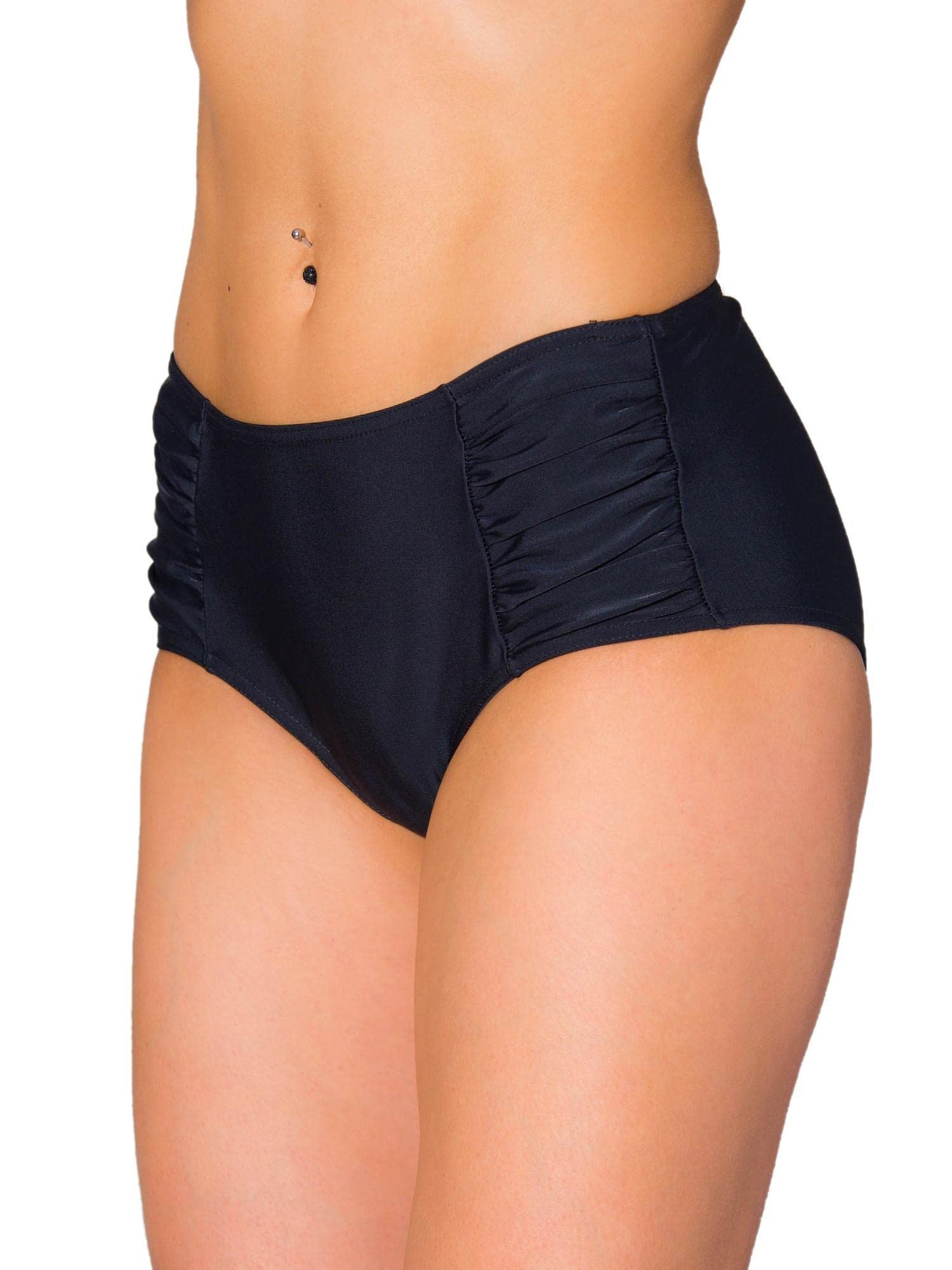 Aquarti Bragas de Bikini con Fruncido a los Lados para Mujer