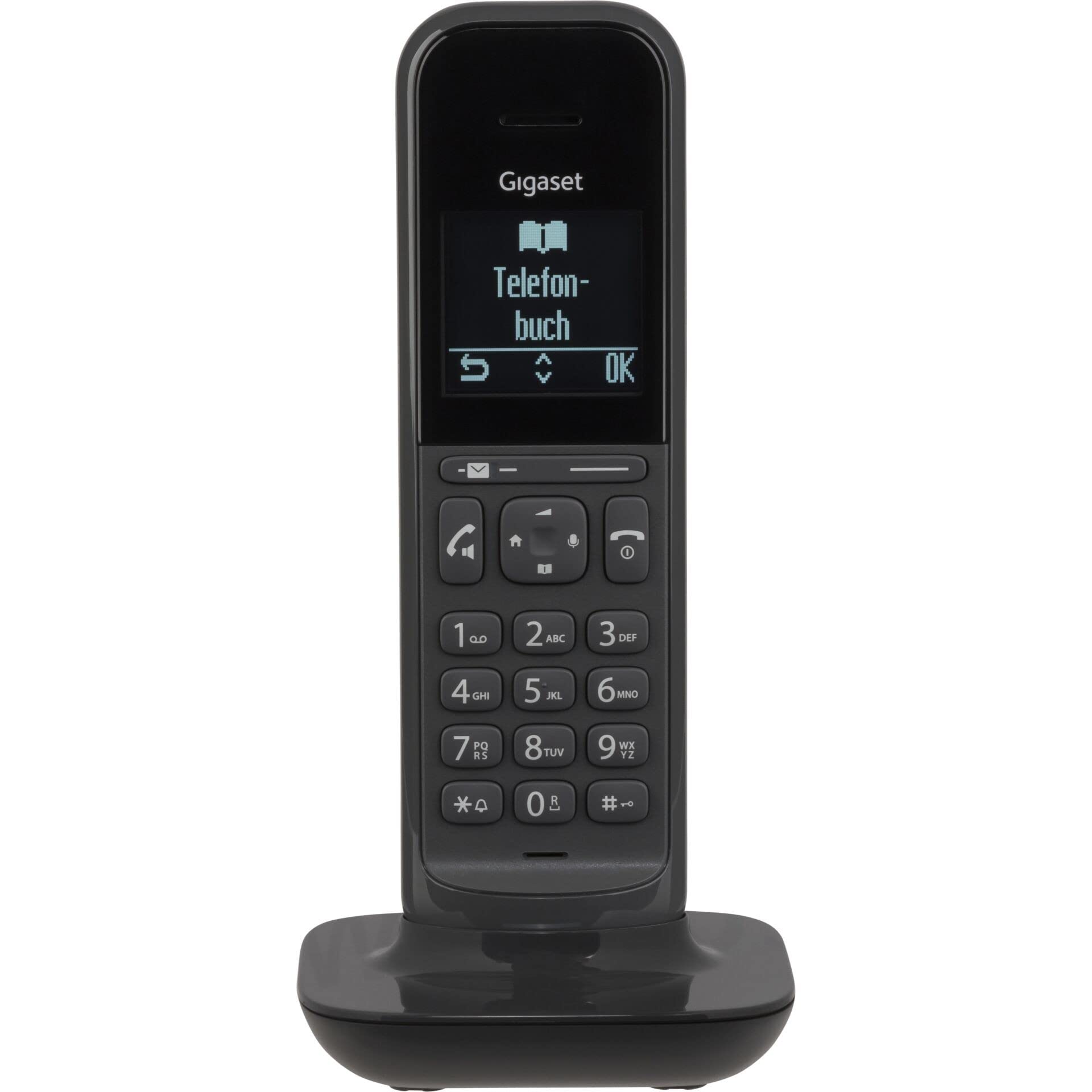 GIGASET CL390HX TELÃ‰FONO IP GRIS TERMINAL INALÁMBRICO, 50 M, 230 M, 5,08 CM (2"), MONOCROMO
