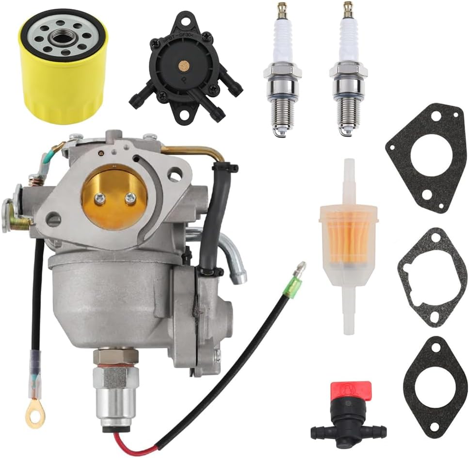 Carburetor Replacement for Kohler CV730 S CV740 S 25HP 27HP Engine 24853102-S 24-853-102-S Lawn Tractor with Oil Filter Kit