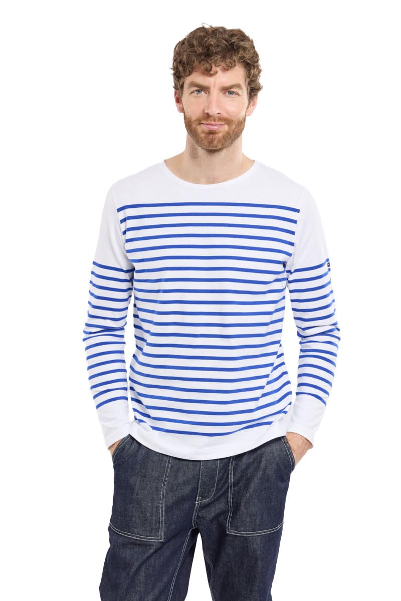 Armor-Lux Men's Multicolour (Blanc/Etoile Dw5) Armor Lux Arsenal T-Shirt Not Applicable, Large