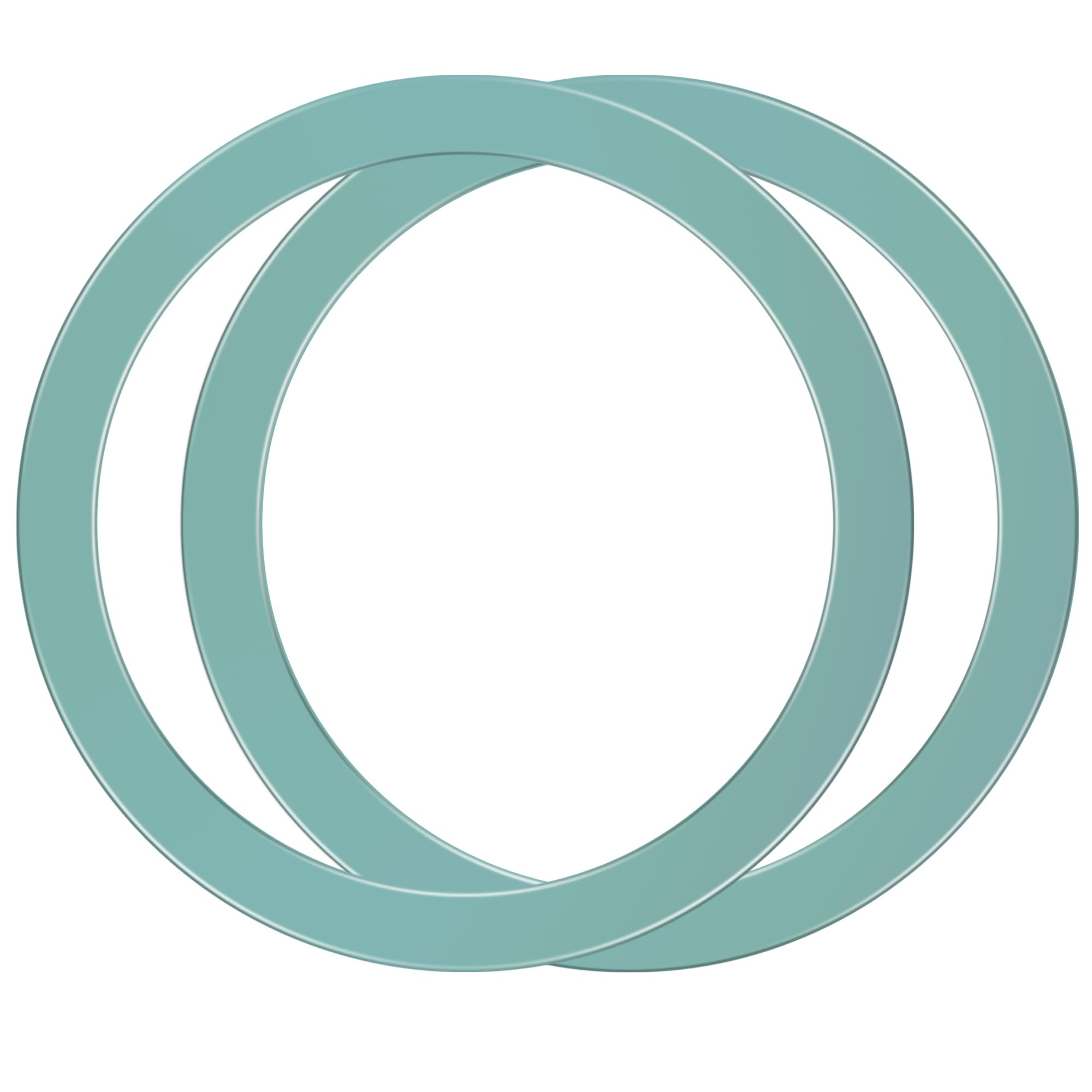 TACOMEGE 2Pcs Metal Ring Sticker for Pop socket Magnetic Grip, Magnetic Adapter adhesive for iPhone, Magsafe Wireless Charger (Green)