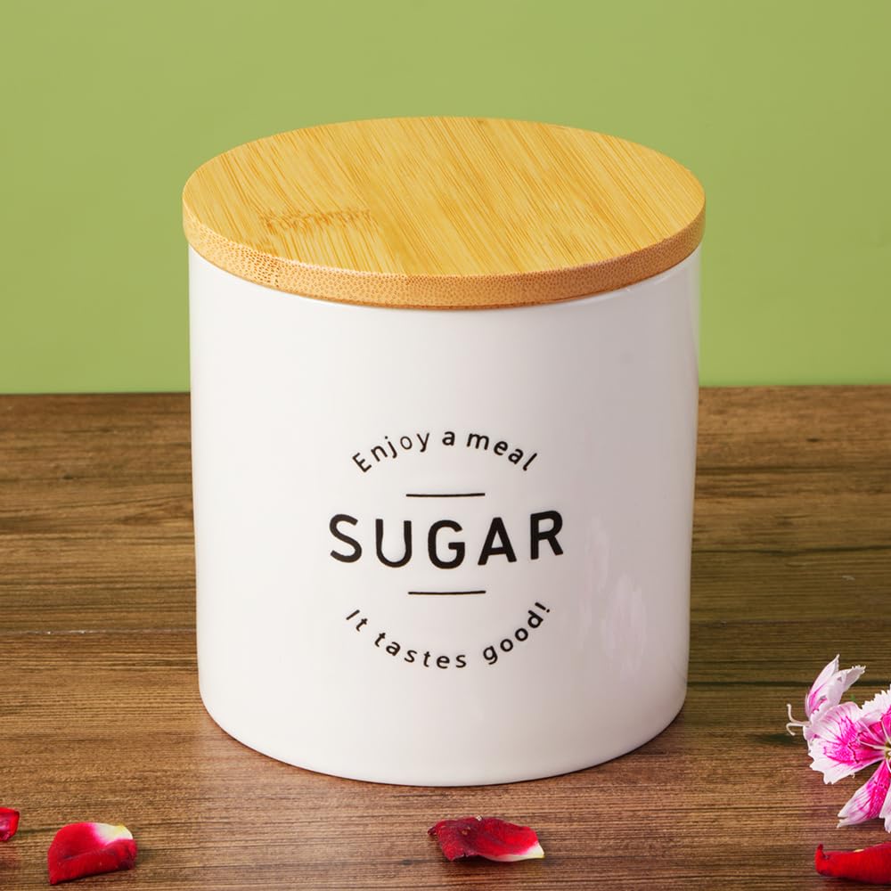 Ixora Tea Coffee Sugar Salt Container Off White Set Desertcart