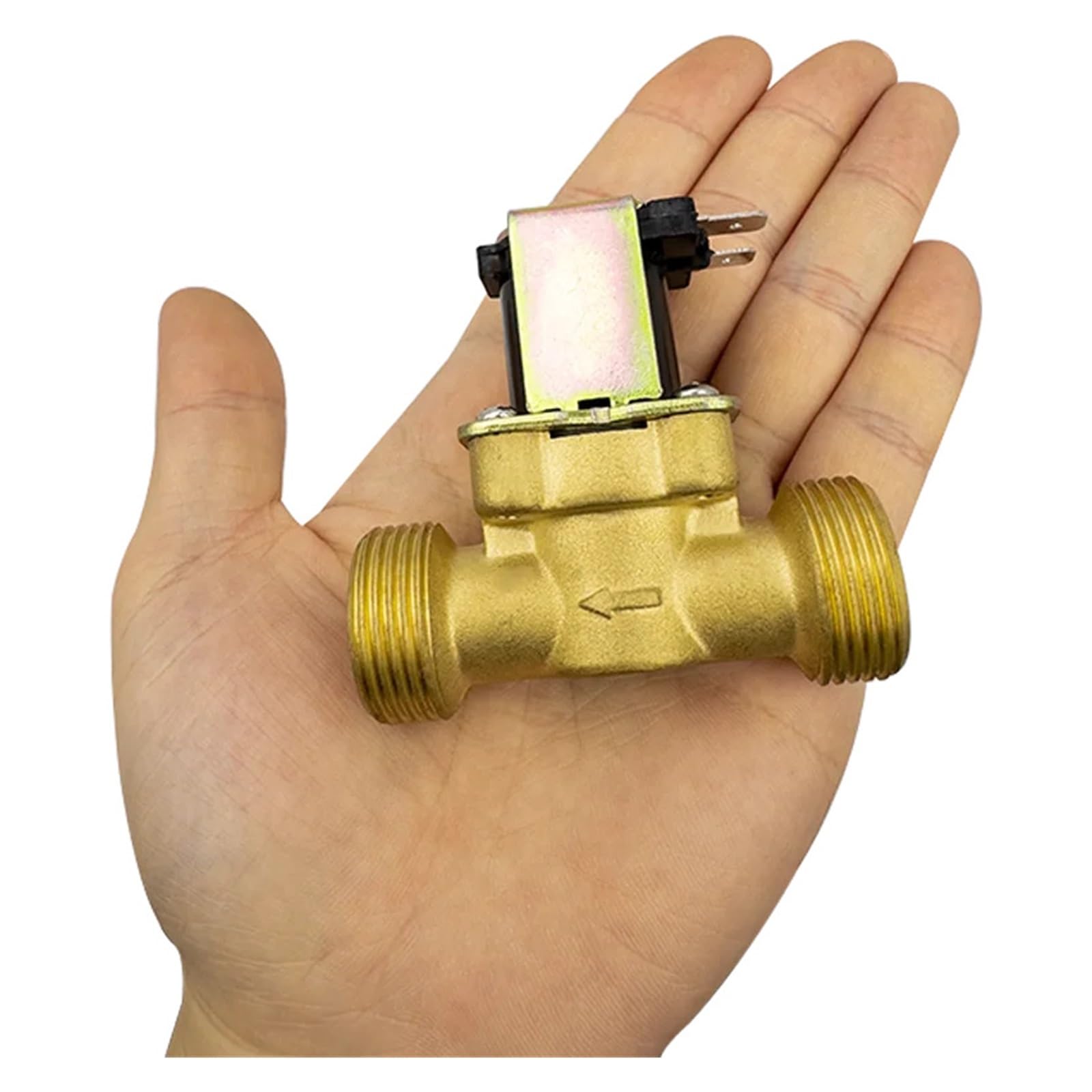 G3/4 "AC 110/220 DC 5/12/24V normalnie zamknięty mosiężny zawór elektromagnetyczny do kontroli wody magnetyczne przełączające zawory wodne Płyn przemysłowy(BSP_AC-4W)