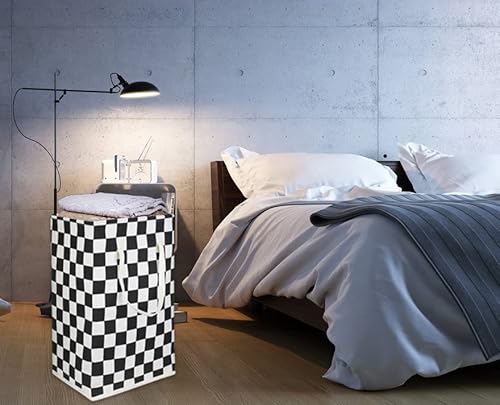 Hiyagon 75L Freestanding Laundry Basket,Large Collapsible Tall Clothes Hamper With Handles,Waterproof Toy Storage Bin For Boys And Girls,Baby Nursery(Racing Flag) #TOP5