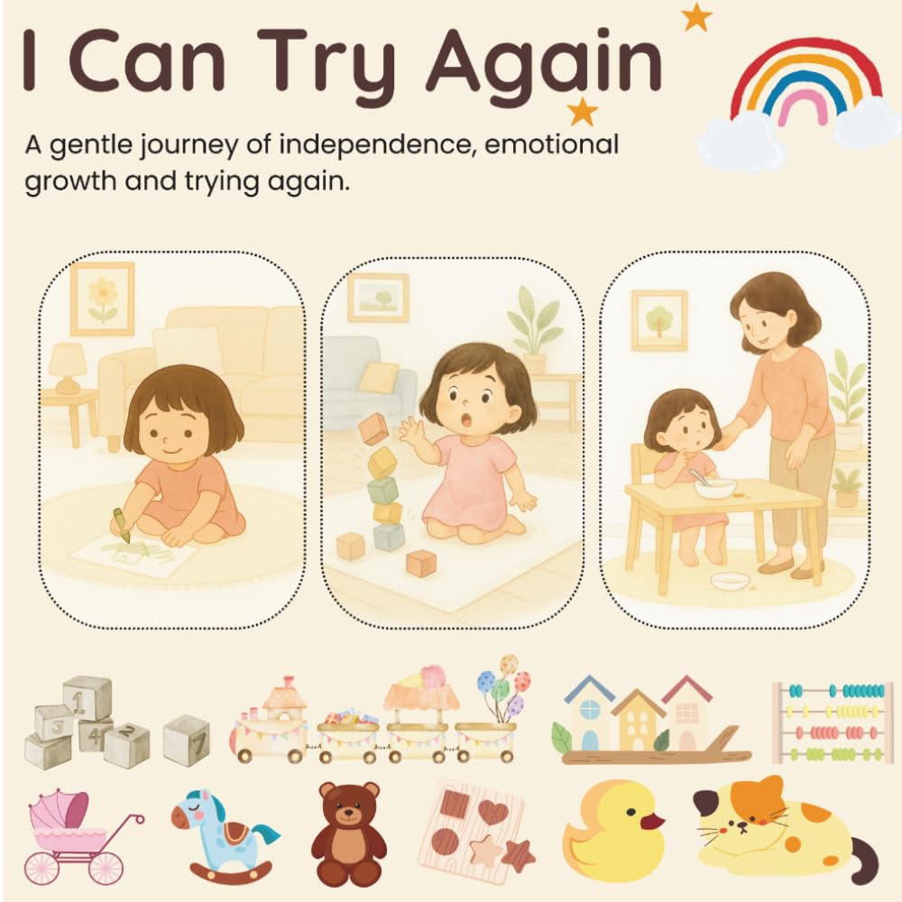 I Can Try Again: A gentle journey of independence, emotional growth and trying again. (Gentle Parenting Series)