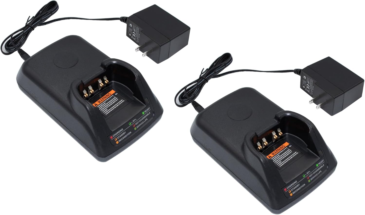 2-Pack Rapid Battery Charger Compatible with Motorola APX8000 APX7000 APX6000 Radio NNTN7038A/B PMNN4486A/B PMMN4403 Charger