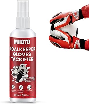 Miioto Gripmode Spray, Grip Spray Goalkeeper Gloves, Goalkeeper Training Goalkeeper Accessories, Non-Slip, Strong Adhesion, 120 ml