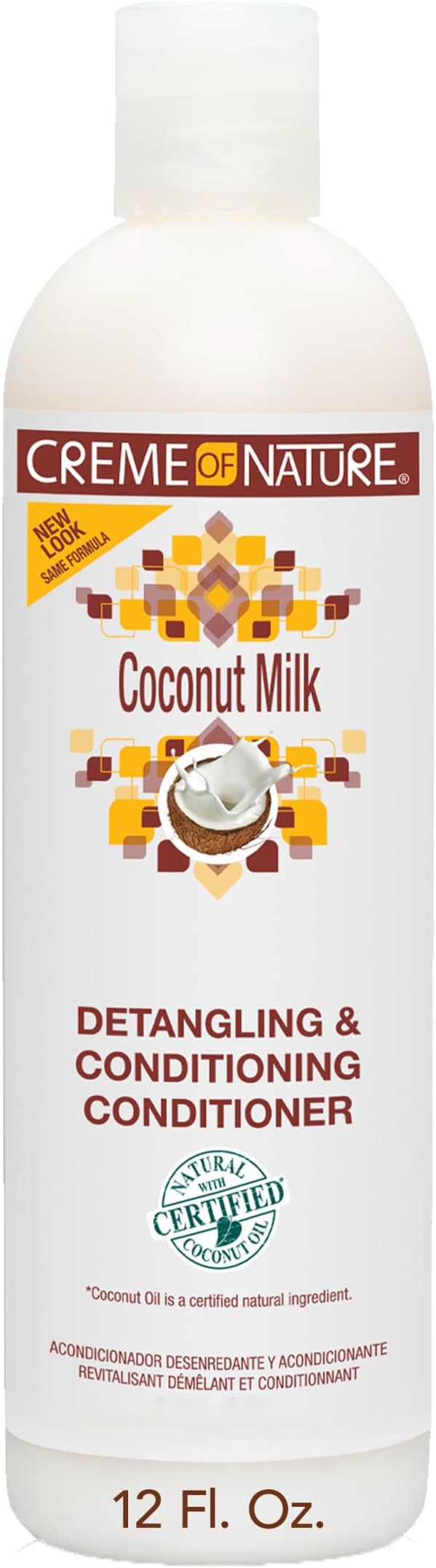 Crème Of Nature Coconut Milk Conditioner, 12 oz, White, 355 ml