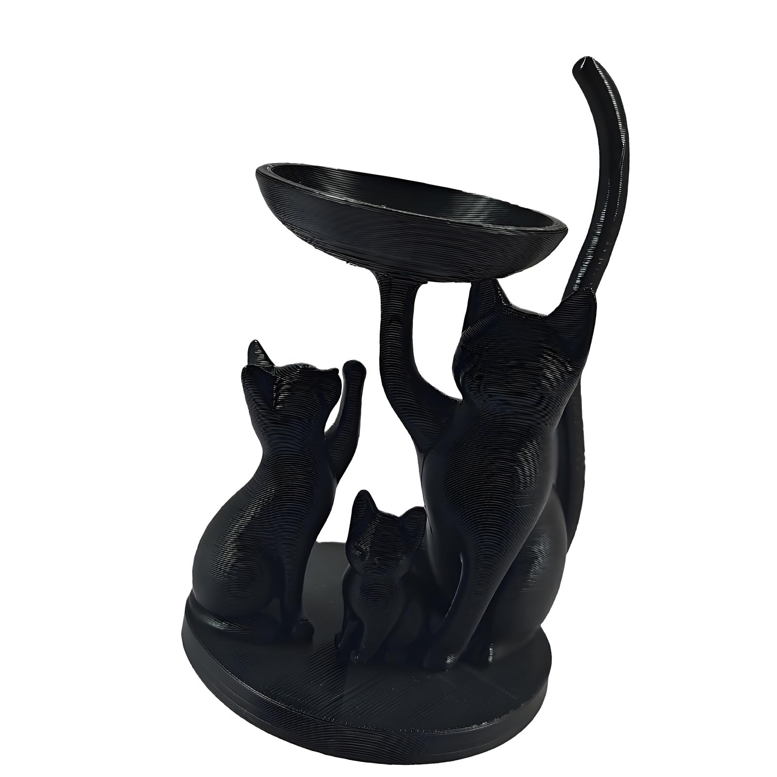 Msioytog Adorable Cats Themed Organiser Box Perfect for Rings Earrings and Accessories Space Saving Jewelry Storage Tray Unique Puss Gift Concept