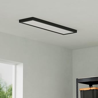 UltraLux 1x4 Surface Mount Slim LED Panel Dimmable 3CCT Matte Black 1Pk
