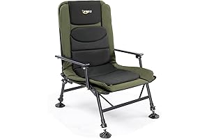 VINGLI Oversized Heavy-Duty Fishing Chair: 440 LBS Support