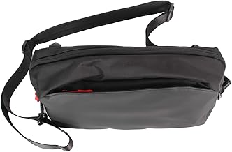 Atyhao ポータブルゲームコンソール収納バッグ、ROG AllyおよびSteamデッキ用の厚みのある保護パネル付き、アクセサリー用のフロントジッパーポケット、持ち運びが快適、ナイロン素材